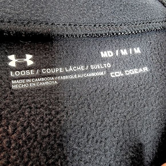 Under Armour men's m athletic performance gray heathered long sleeve zip jacket - Picture 8 of 16